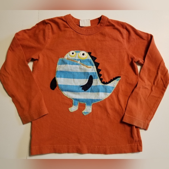 2011 vguc Mini Boden boys 4-5 years monster long-sleeve tee - Picture 3 of 6